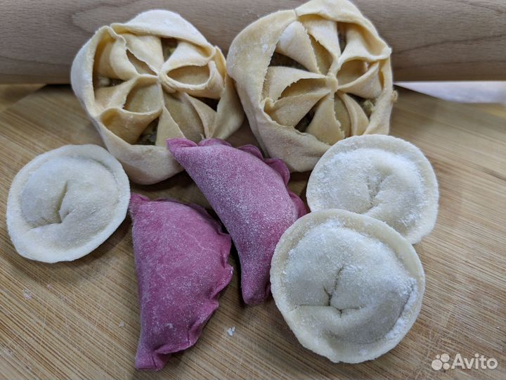 Домашние пельмени, манты и варенники