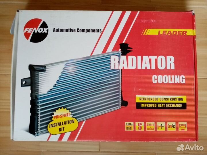 Радиатор охлаждения renault Logan без кондиционера