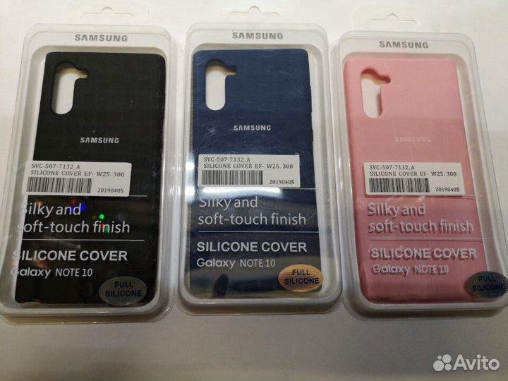 Силиконовые чехлы для samsung Note 10