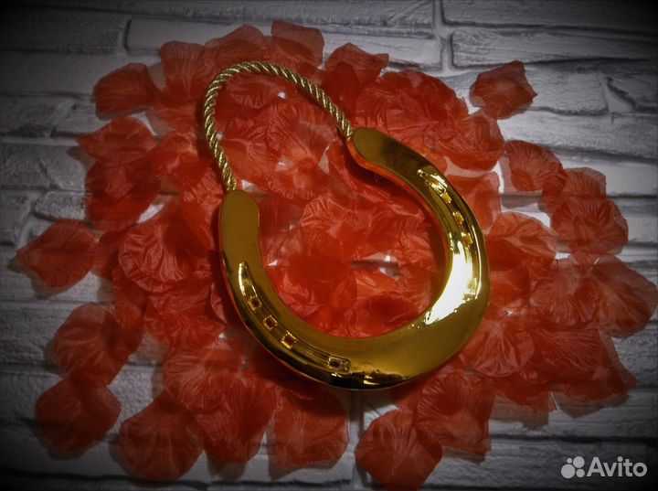 Подкова Золотая подарок оберег счастье в дом п