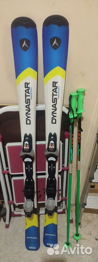 Горнолыжные ботинки и лыжи в комплекте детские