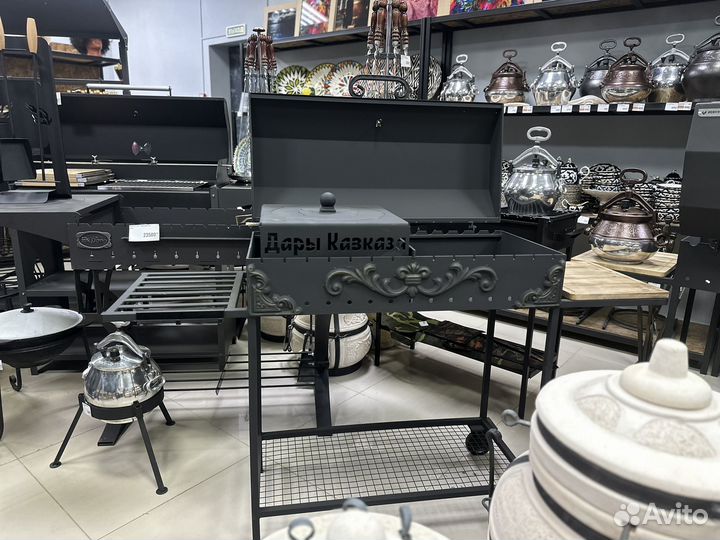 Мангал 5 мм с крышкой и подказанником