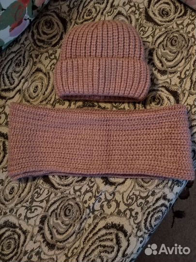 Комплект шапка и снуд