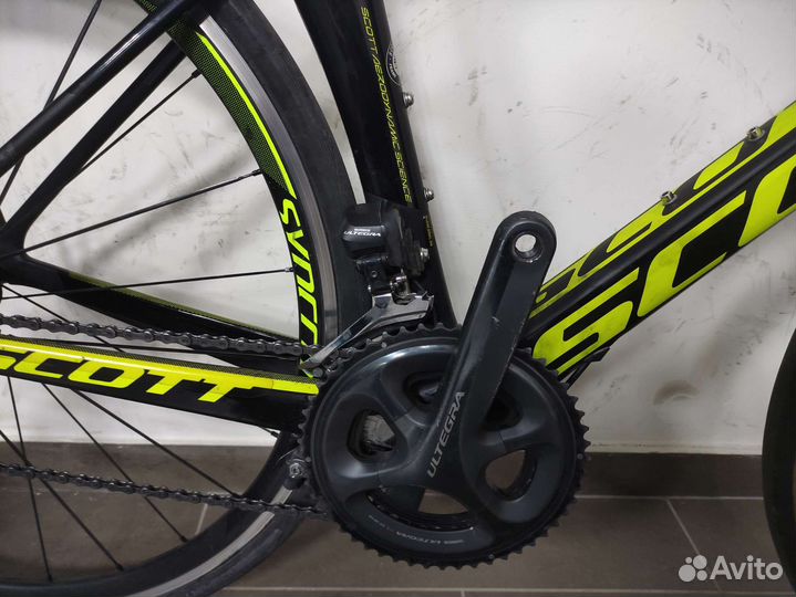 Велосипед Scott foil RC 10 black/yellow