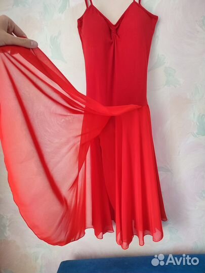 Купальник для танцев красный