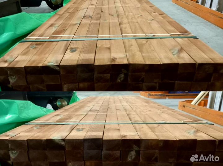 Брусок строганый 45*70*3000 мм AB импрегнированный