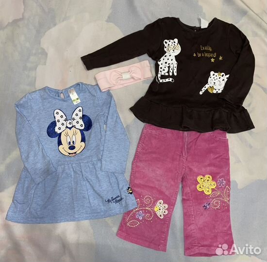 Вещи для девочки пакетом 80 размер