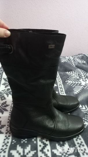 Зимние сапоги Rieker 38р., из натуральной кожи с о