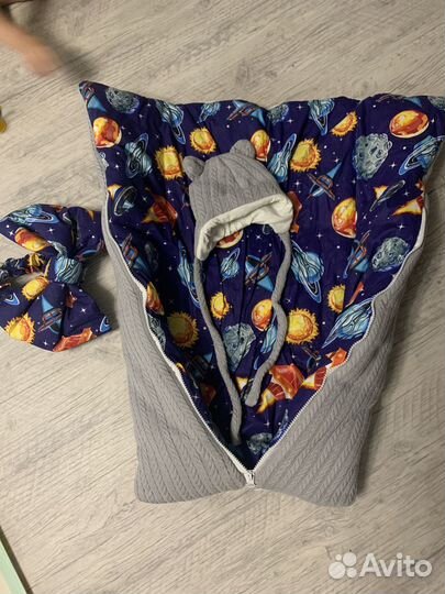 Конверт-одеяло на выписку зимний