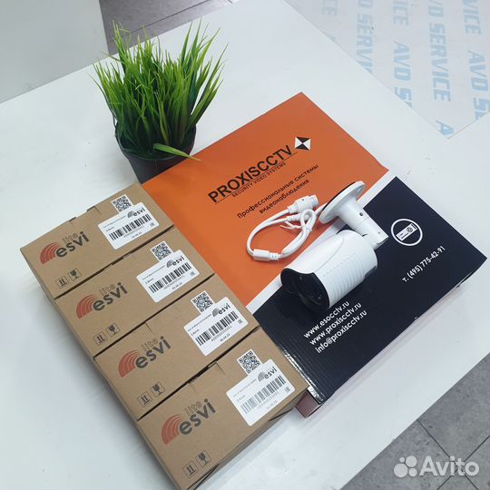 Комплект видеонаблюдения на 4 IP камеры