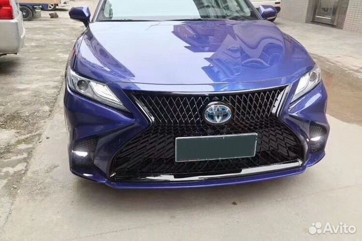 Camry 70 Передний бампер в стиле Lexus Q3WN2