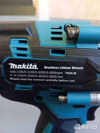 Гайковерт аккумуляторный makita 700 н / m