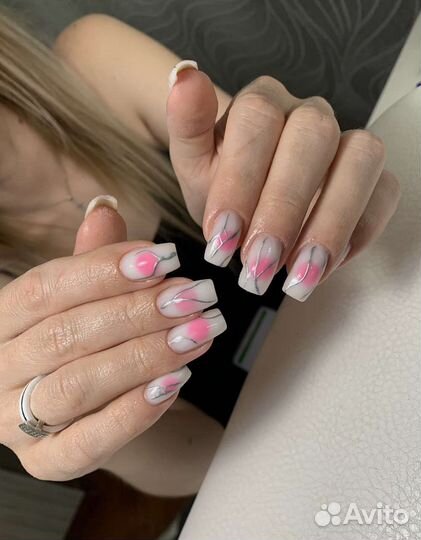 Наращивание ногтей. Покрытие гель лаком