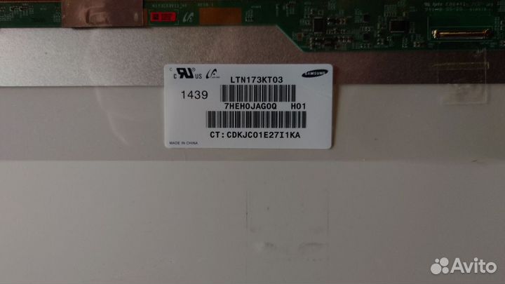 Матрица Samsung для Ноутбука HP 17-f154nr pin 40