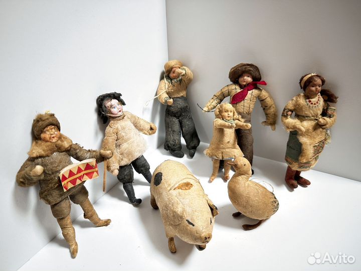 Ватные новогодние игрушки, дореволюционные