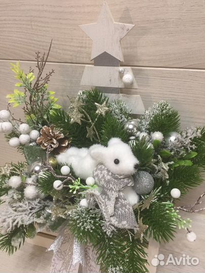 Новогодняя композиция как zara home