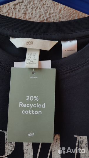 Футболка H&M Nirvana Oversized размеры XS, M, L