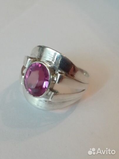 Серебряное кольцо из СССР 875 Александрит