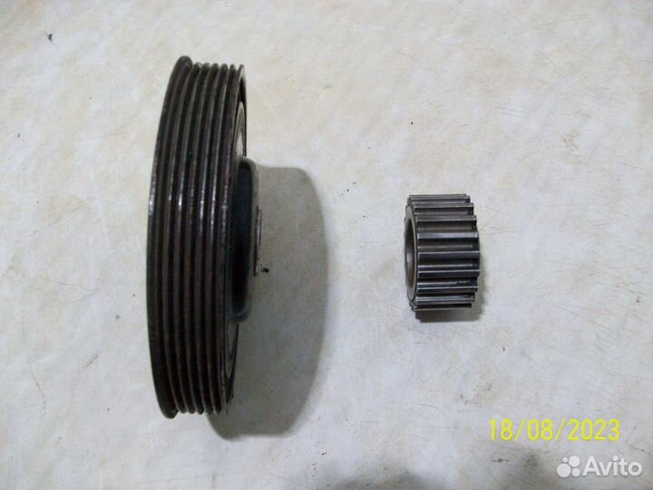Шкив коленвала Рено меган2 дизель К9К