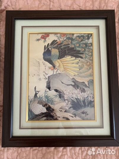 Картины в китайском стиле «павлины»