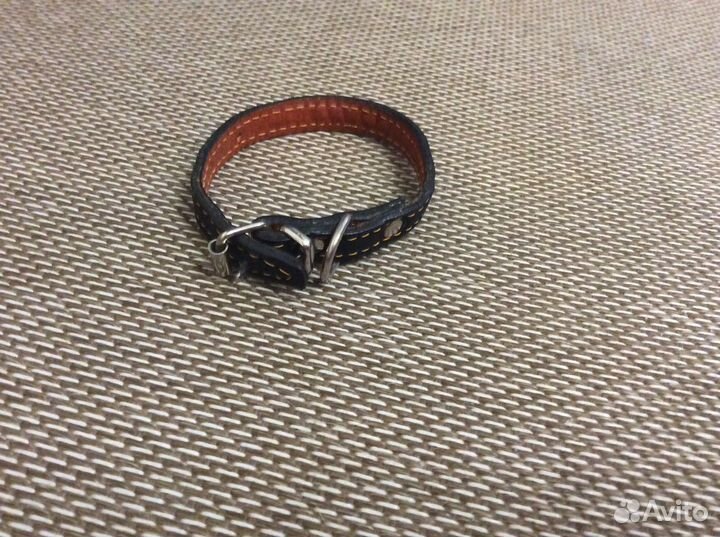 Кожаный ошейникдля маленькой собачки или щенка