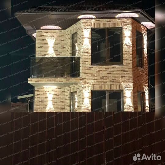 Стеклянное ограждение для балкона