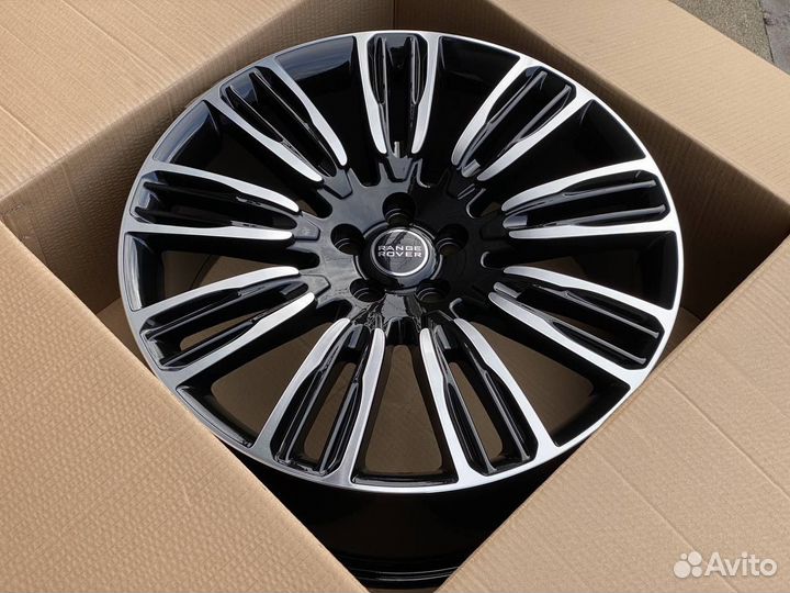 Диски R22 5/120 Range Rover Sport Black Machined