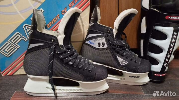 Коньки хоккейные graf 43 размер