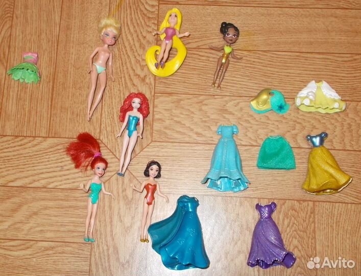 Лот - мини принцессы куклы Disney
