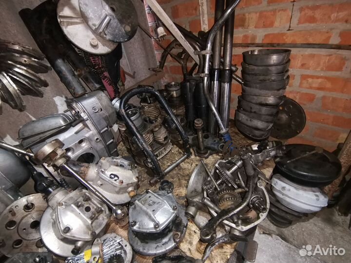 Двигатель картер блок мотоцикл Урал Днепр к750
