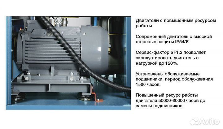 Компрессор 55 кВт винтовой с прямым приводом