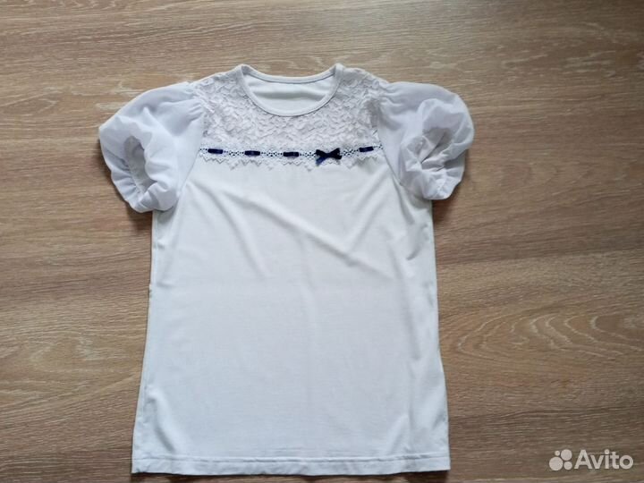 Блузка белая школьная 146