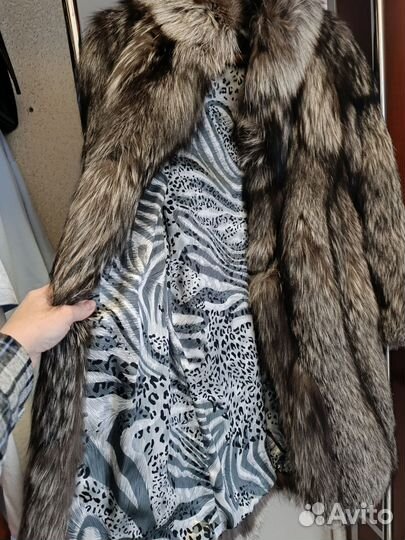 Шуба из чернобурки натуральная