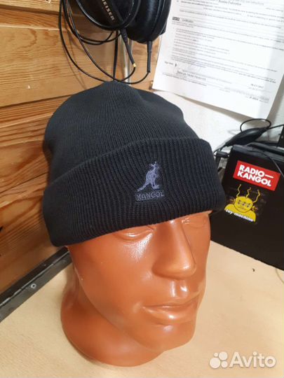 Шапка kangol black/black ориг