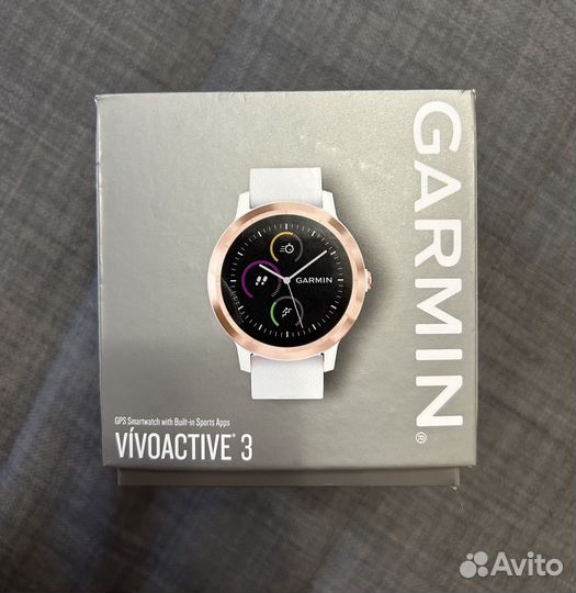 Часы Garmin vivoactive 3 Music белые