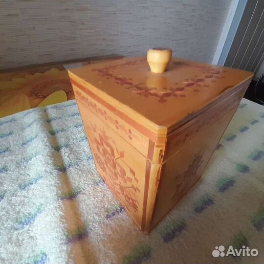 Шкатулка деревянная СССР