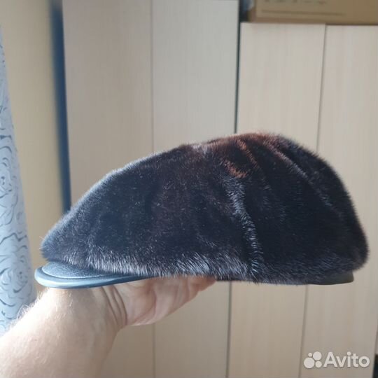Мужская кепка восьмиклинка мех норки