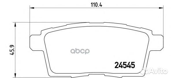 Колодки торм.зад. P49041 Brembo