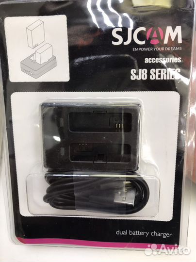 Двойная зарядка sjcam 5000,6,7,8