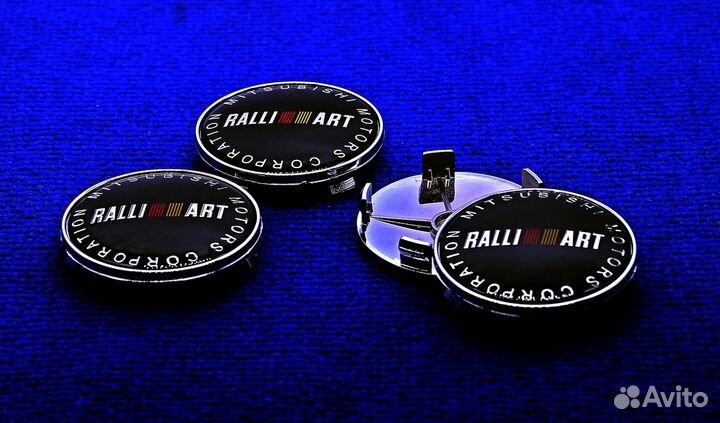 Комплект колпаков Ralliart 62,63,65,66,68,74 мм