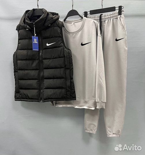 Легкий мужской спортивный костюм nike 3 в 1