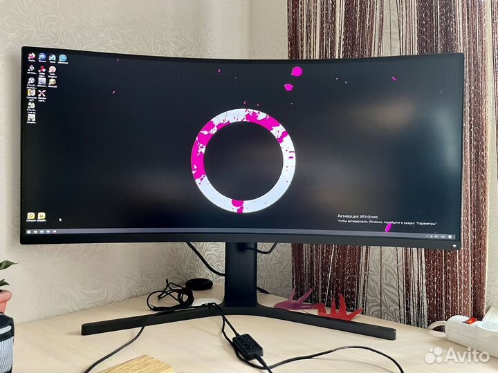 Изогнутый игровой монттор Mi 34