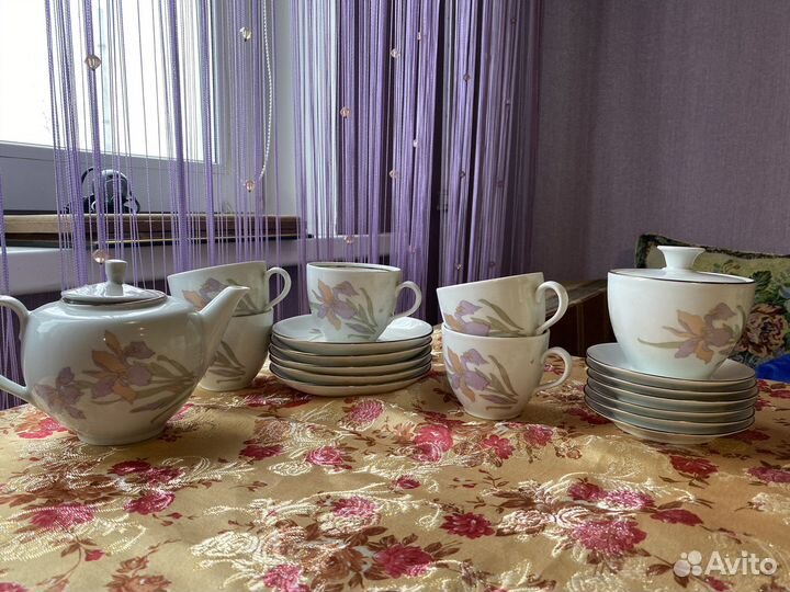 Сервиз чайный кольдиц фарфор из гдр
