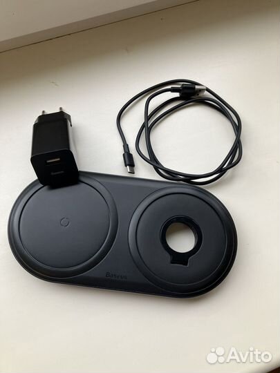 Беспроводное зарядное устройство Baseus 2в1