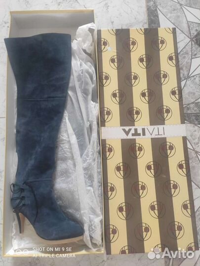 Сапоги женские ботфорты еврозима