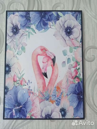 Постер акварель в рамке