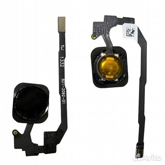 Шлейф для iPhone 5S/SE на кнопку home в сборе Черн