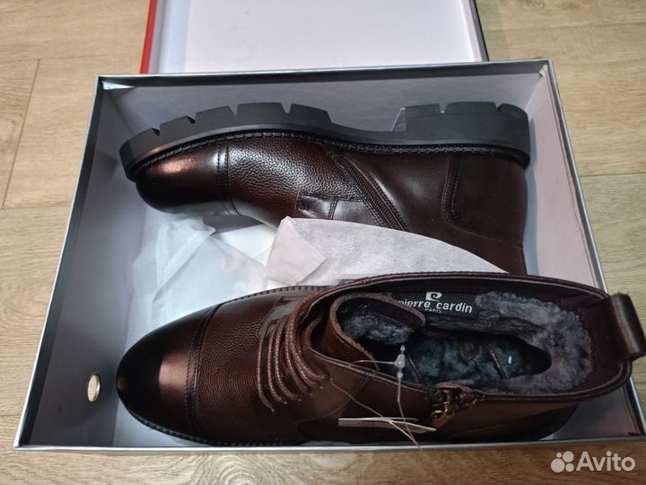 Ботинки мужские зимние кожаные новые