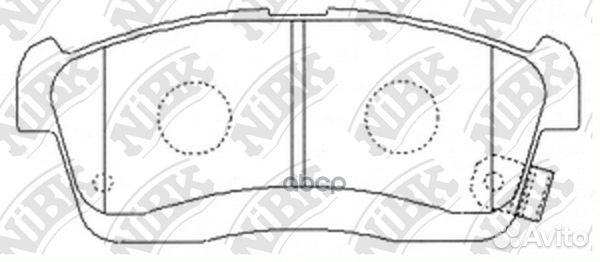 Колодки тормозные дисковые toyota passo 1.0 200