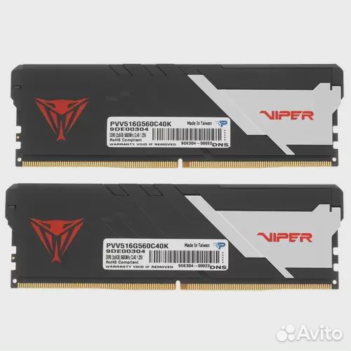 Оперативная память 16 Gb 5600 MHz patriot viper VE